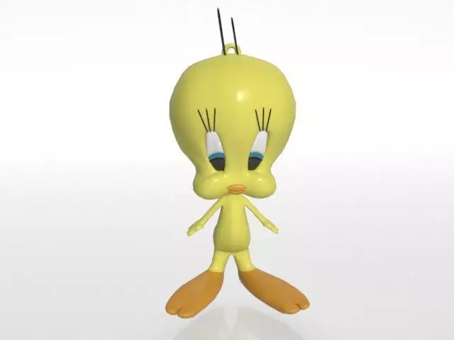 Keychain tweety 3D print model_0