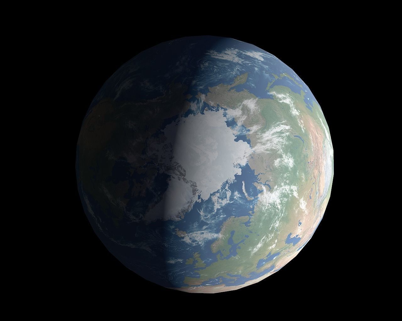 Earth 3D model with 8k textures Free low-poly 3D model_4