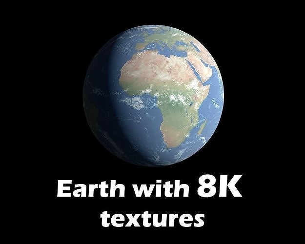 Earth 3D model with 8k textures Free low-poly 3D model