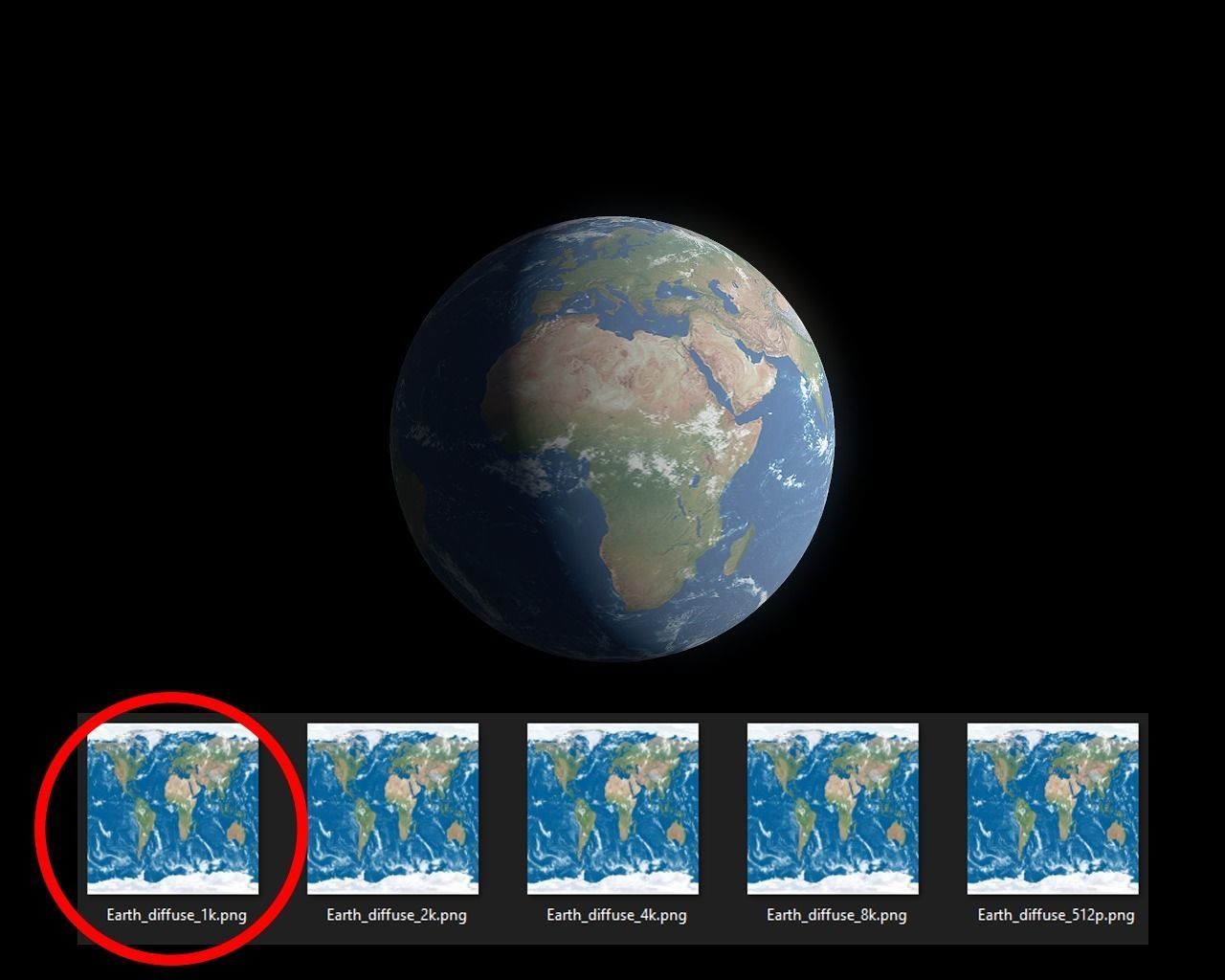 Earth 3D model with 8k textures Free low-poly 3D model_13