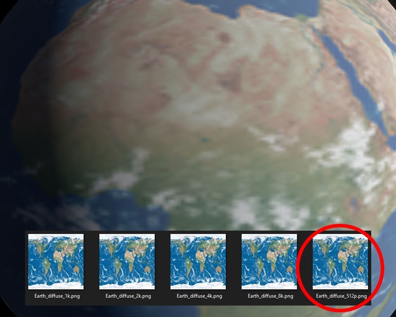 Earth 3D model with 8k textures Free low-poly 3D model_14