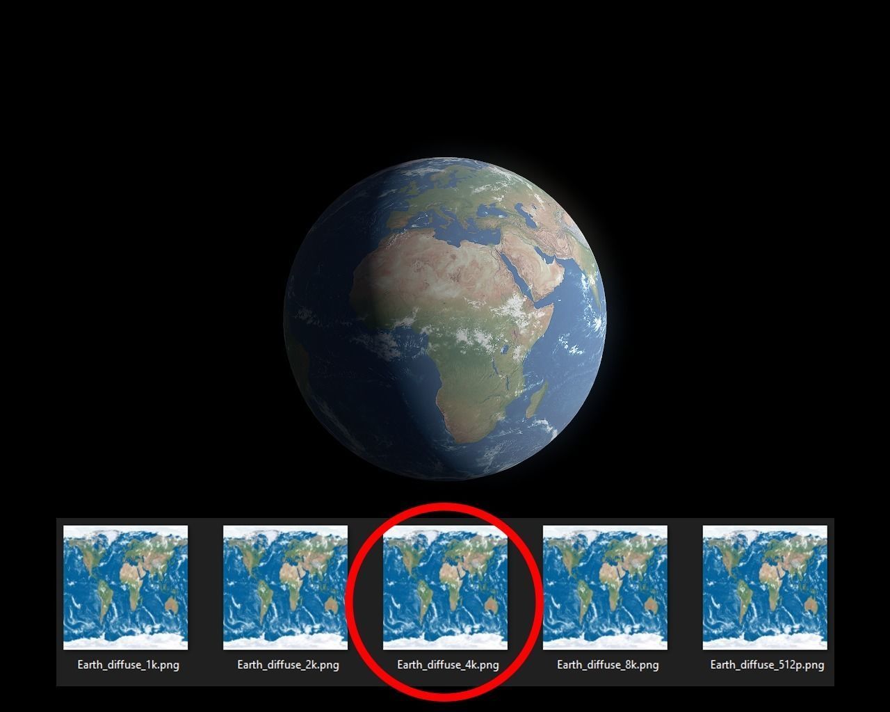 Earth 3D model with 8k textures Free low-poly 3D model_9