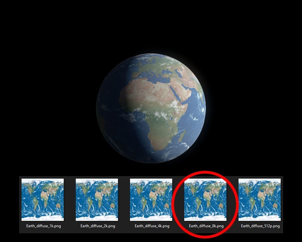 Earth 3D model with 8k textures Free low-poly 3D model_7