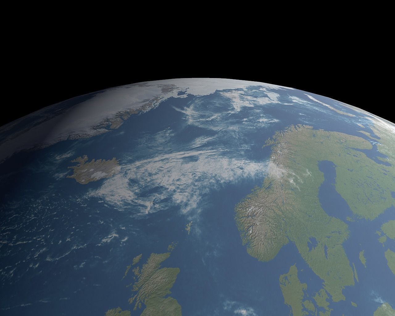 Earth 3D model with 8k textures Free low-poly 3D model_3