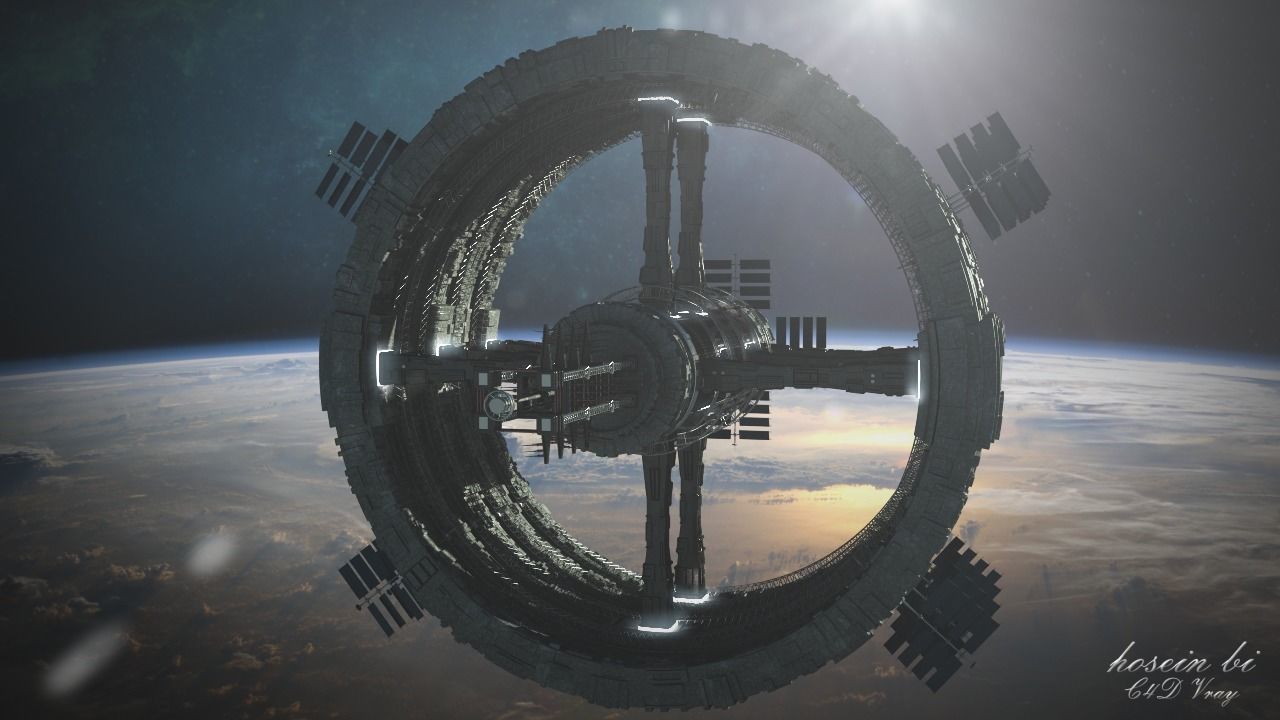 space station 3D model_2