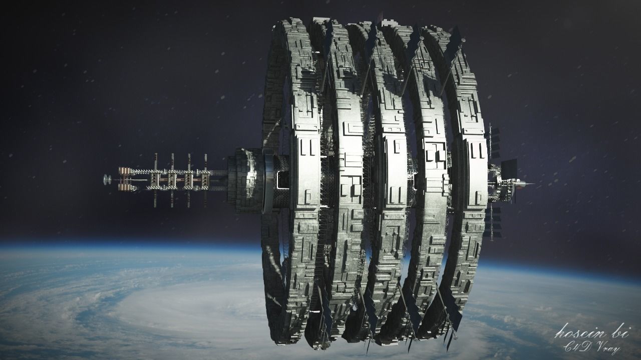 space station 3D model_4