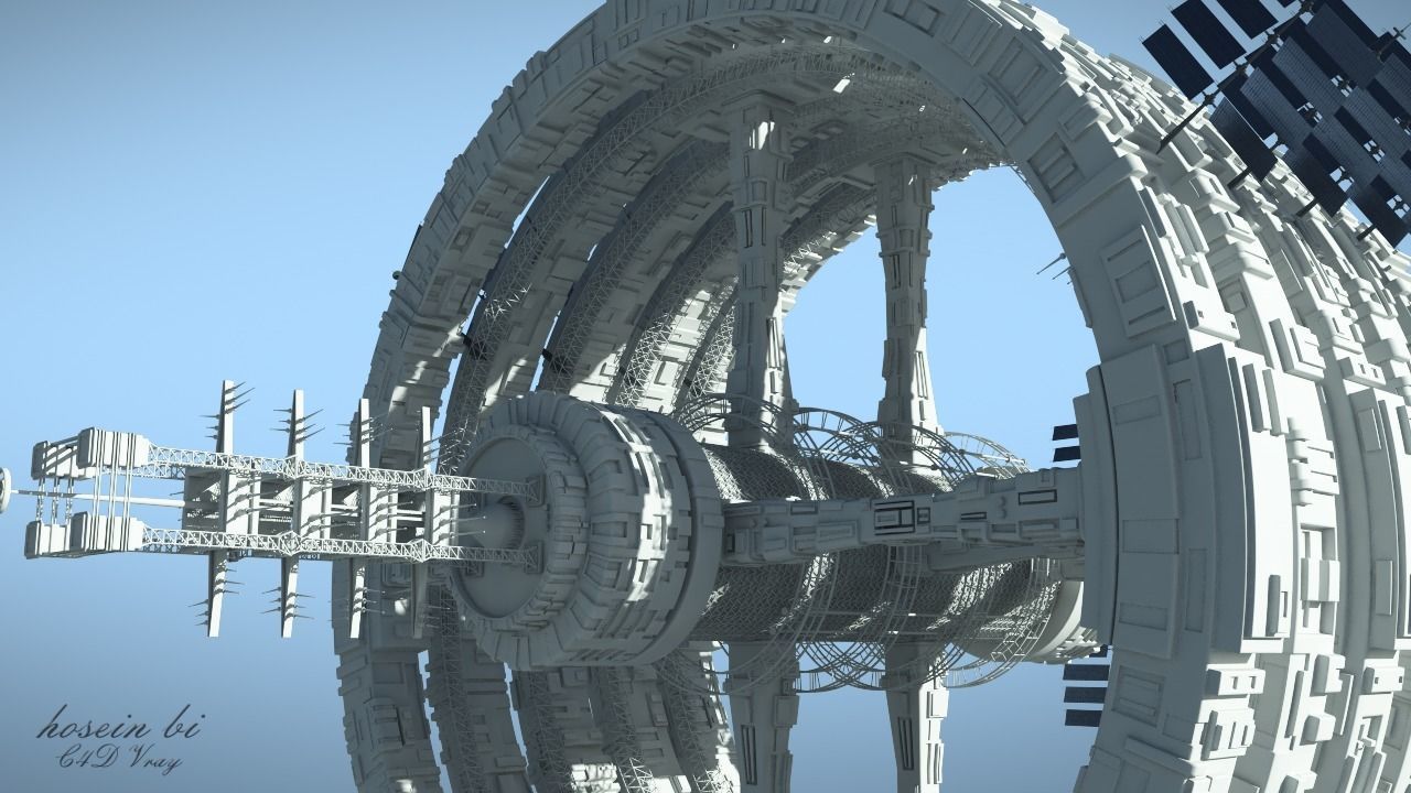 space station 3D model_7