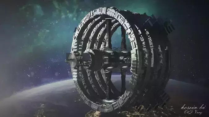 space station 3D model