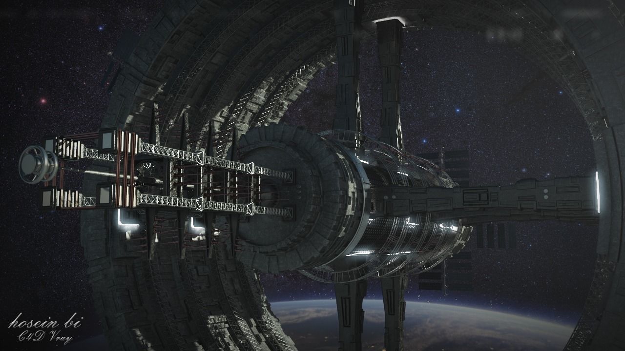 space station 3D model_3