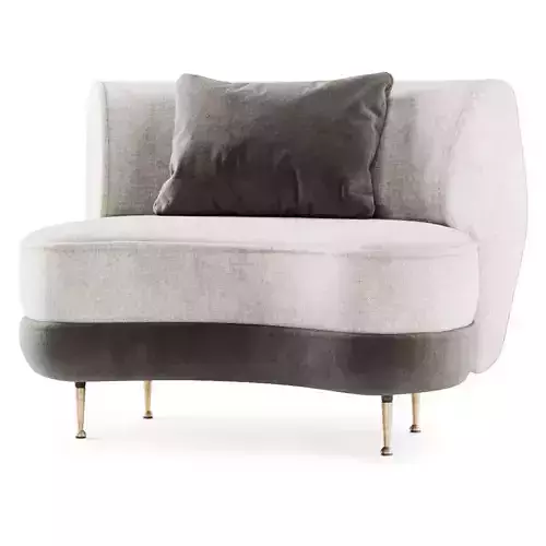 Gabriel curve armchair 