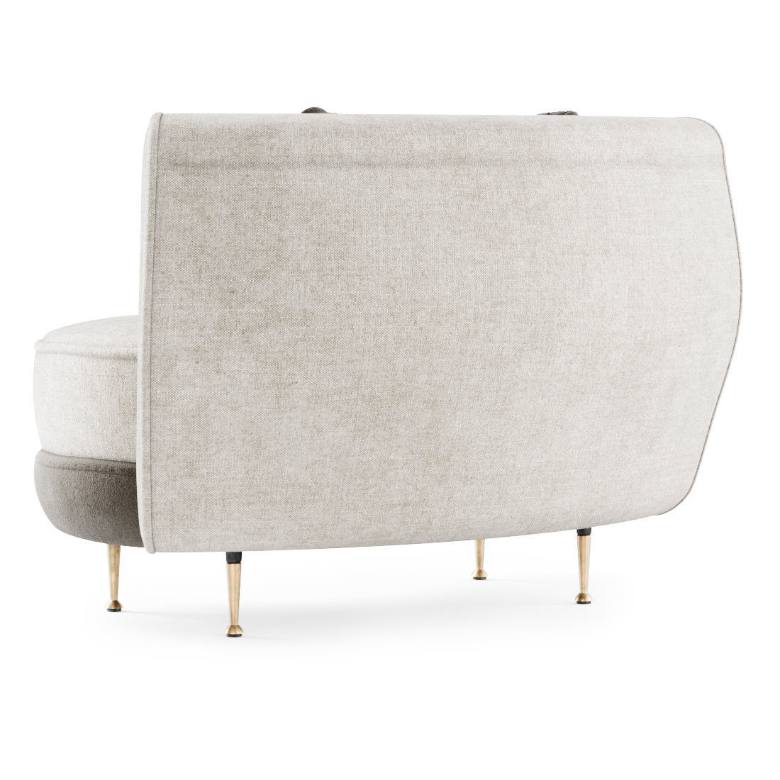 Gabriel curve armchair  3D model_3