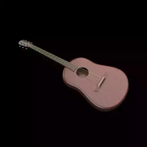 Guitar 3d modeling