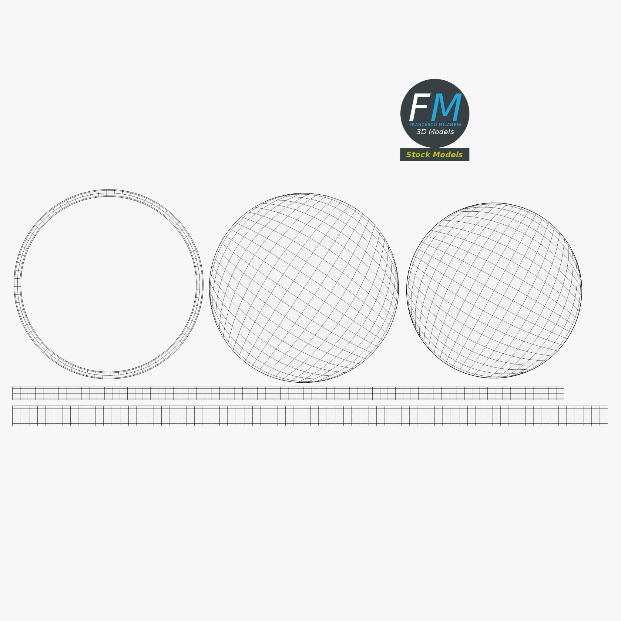 Glass dome with base 3D model_11