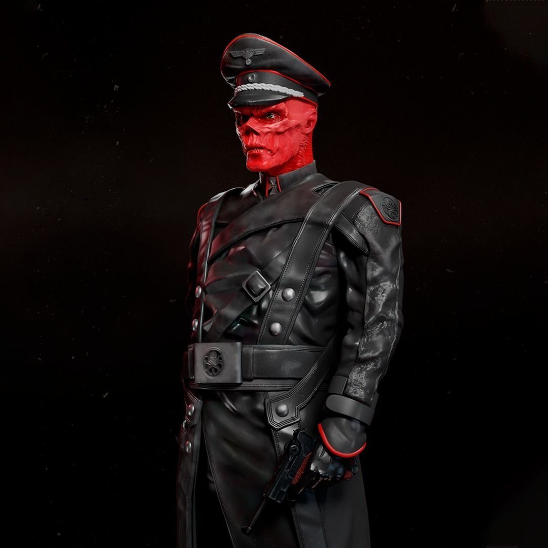 Red Skull Marvel - Fan Art Statue 3D print model_2
