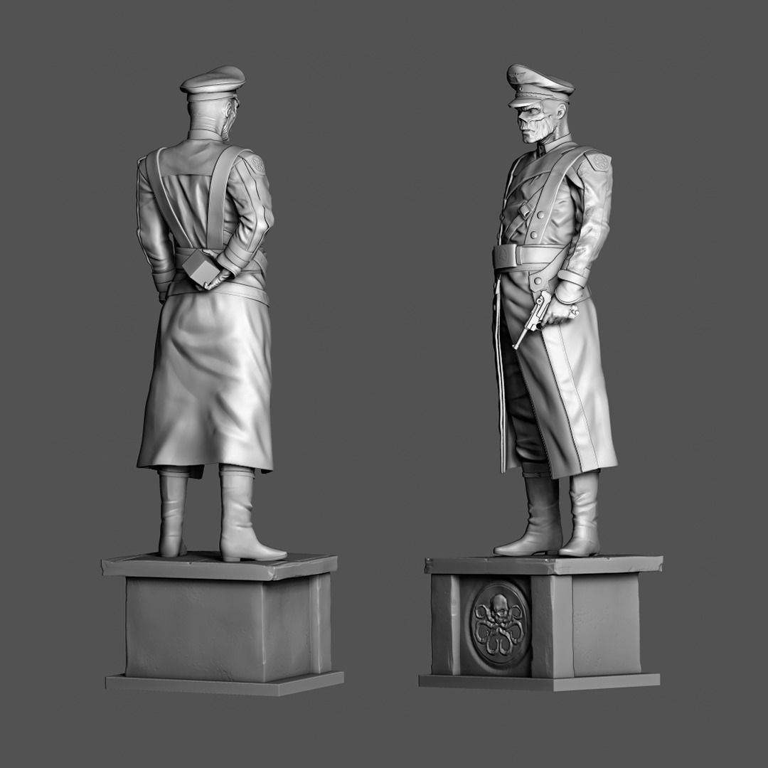 Red Skull Marvel - Fan Art Statue 3D print model_7