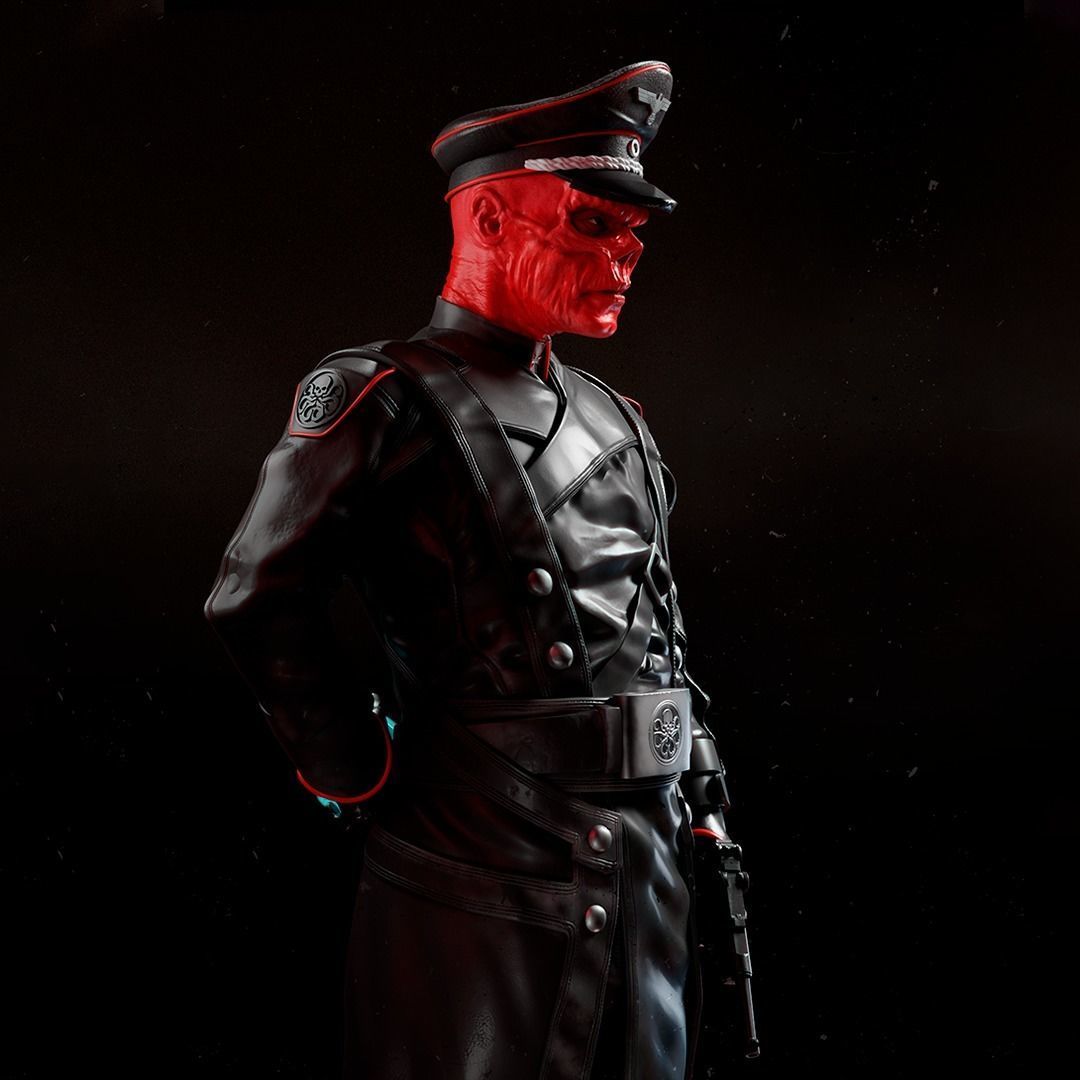 Red Skull Marvel - Fan Art Statue 3D print model_1