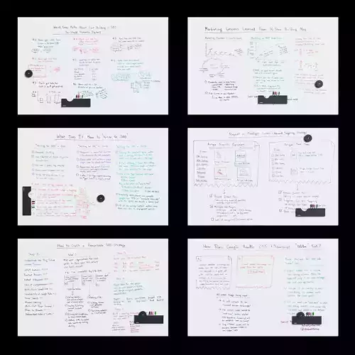 PolyVision - WhiteBoard Sans  Serif  Flow Set1 3D model