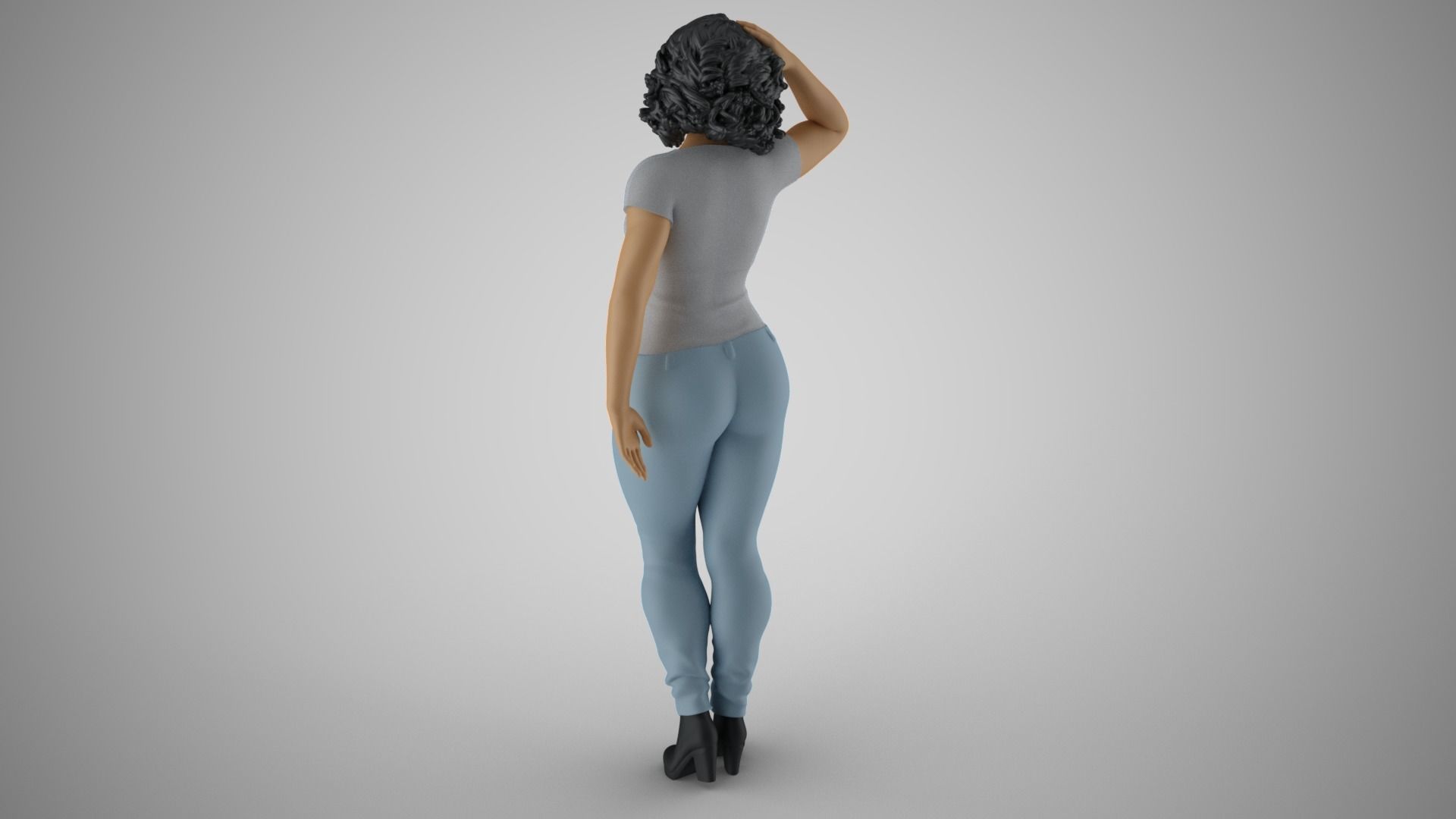 Woman City Mood 3D print model_8