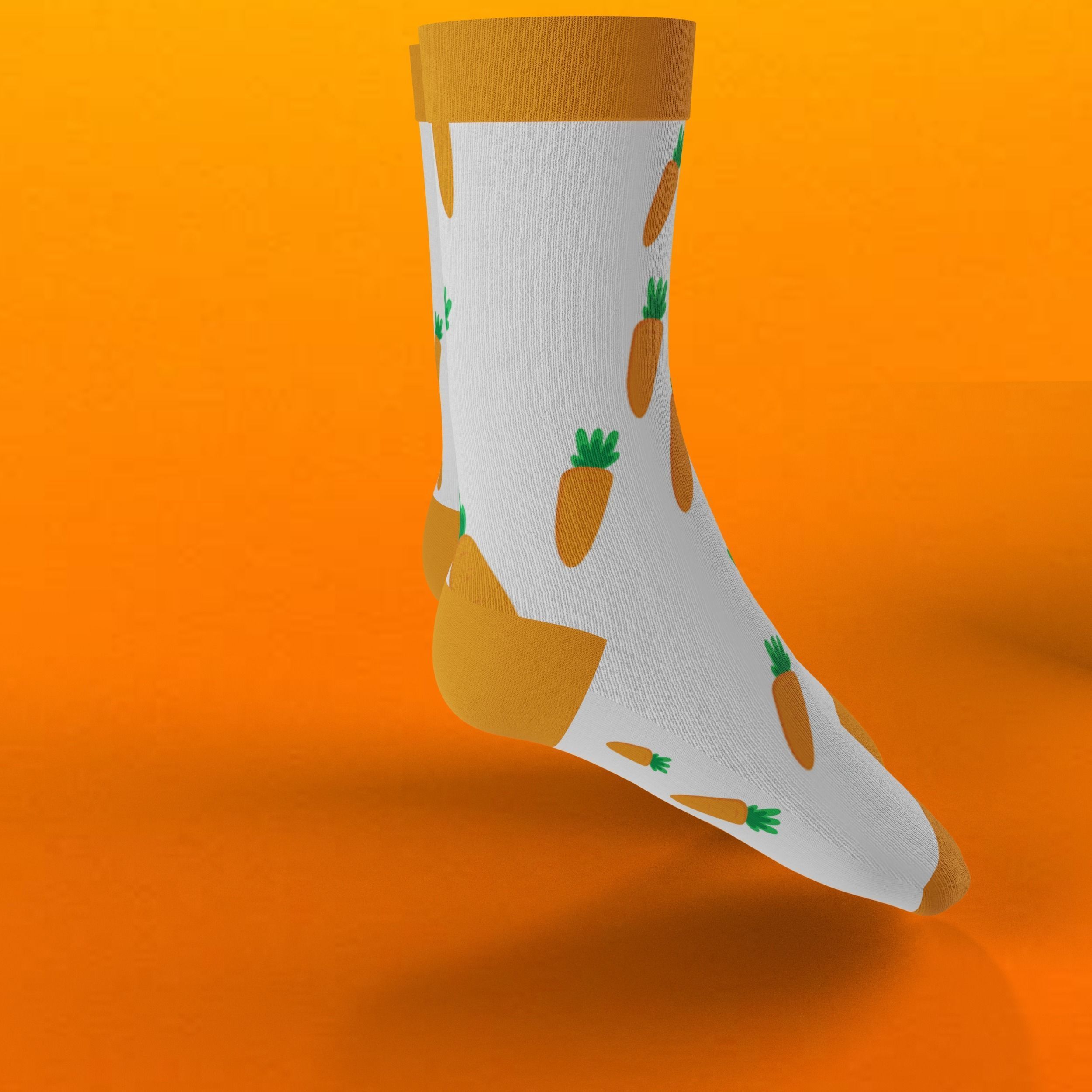 Socks carrot 3D model_5