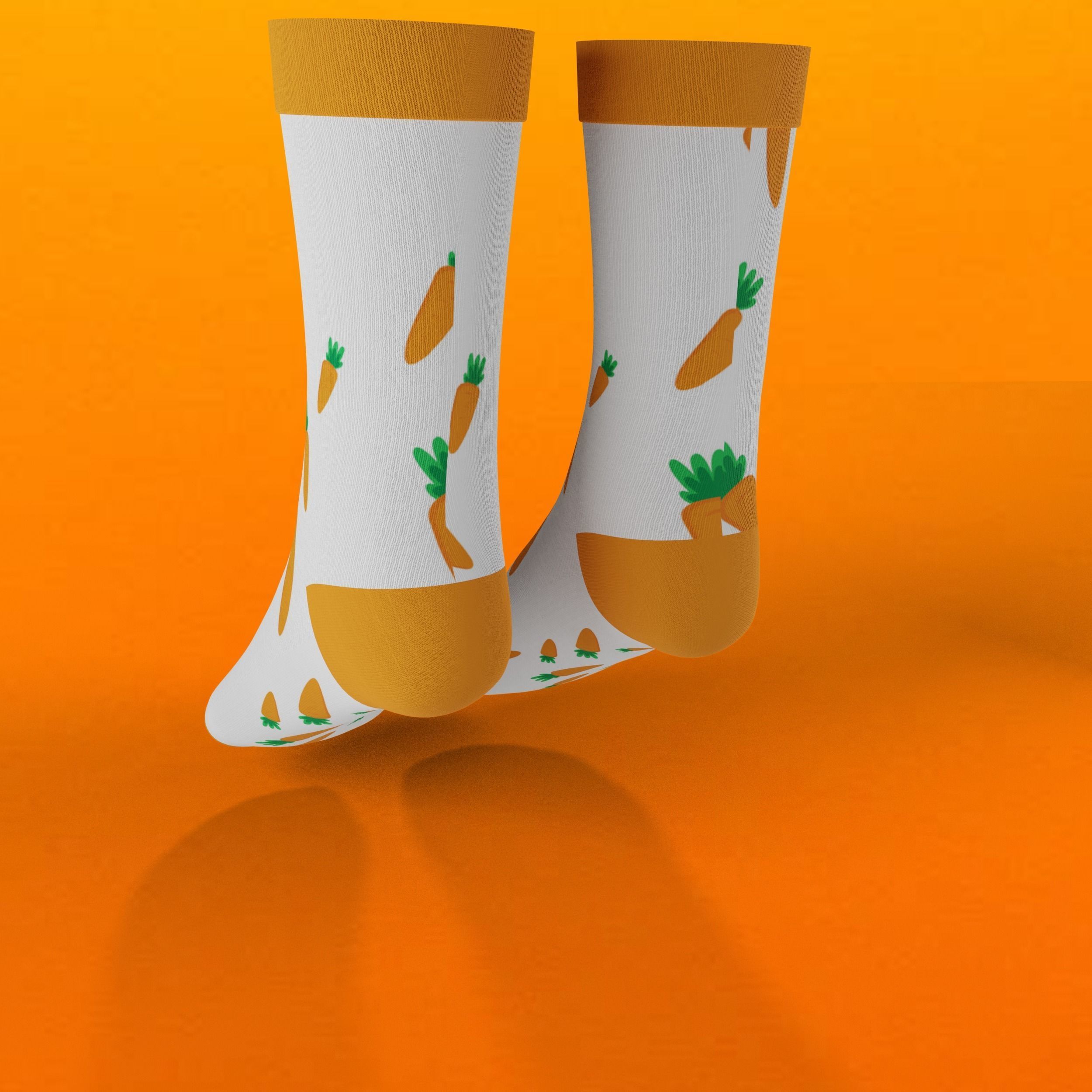 Socks carrot 3D model_7