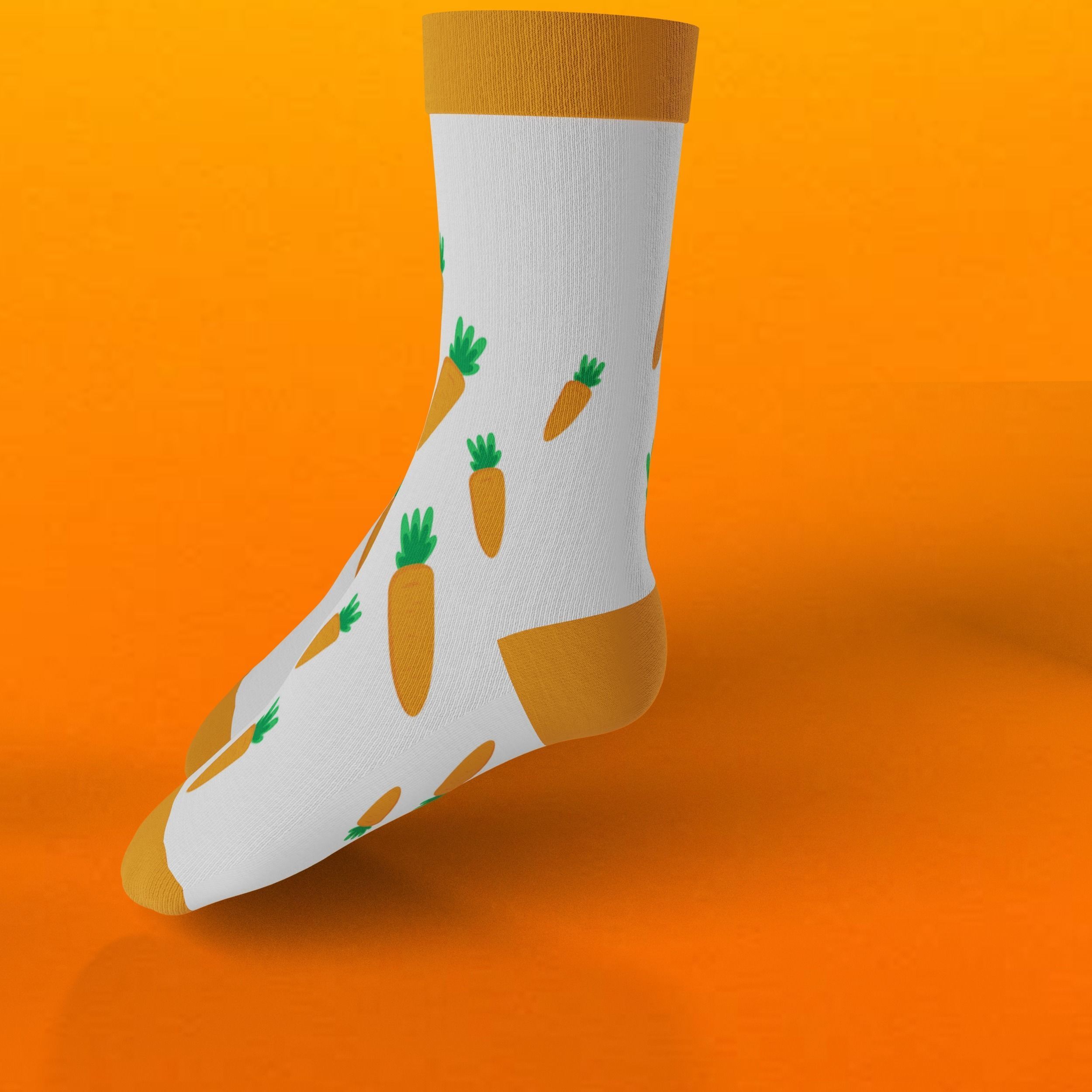 Socks carrot 3D model_9