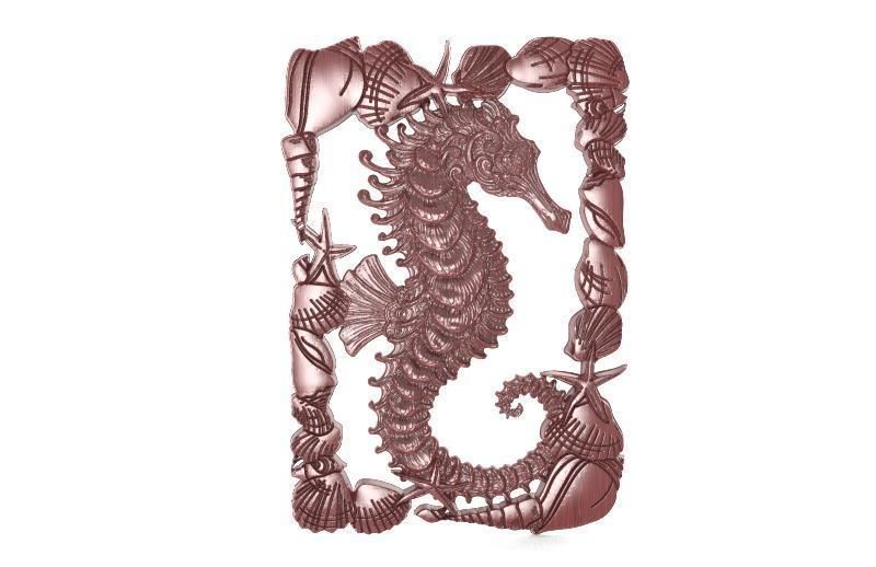 seahorse CNC 3D print model_5