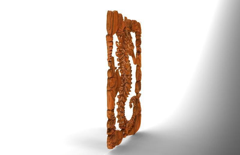seahorse CNC 3D print model_2