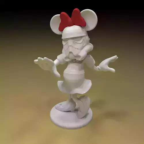 Imperial Mini Mouse trooper 3d Model stl file ready to print 3D print model