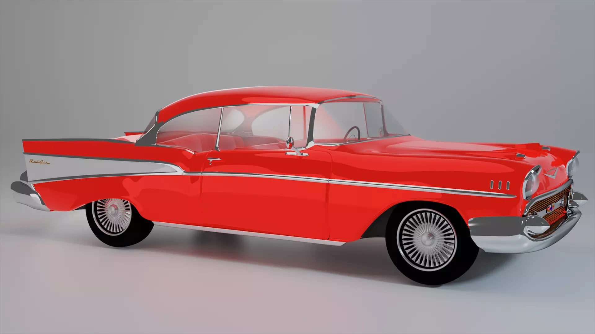 1957 Chevy Bel-Air 3D model_0