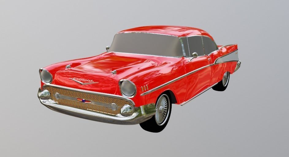 1957 Chevy Bel-Air 3D model_2