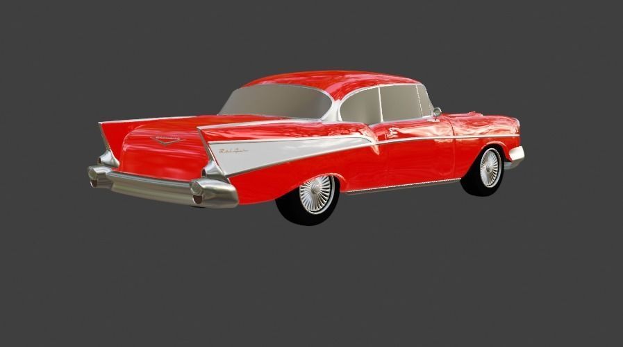 1957 Chevy Bel-Air 3D model_4