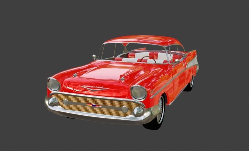 1957 Chevy Bel-Air 3D model_1