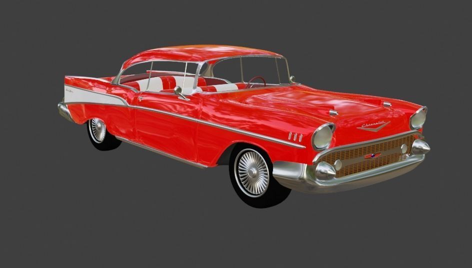 1957 Chevy Bel-Air 3D model_7