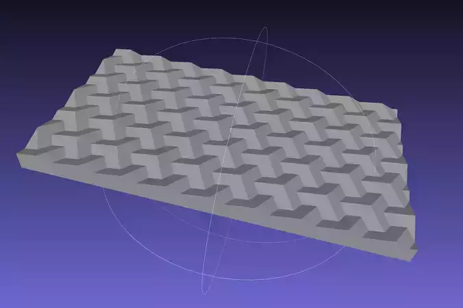 Geometric pattern cube 3D print model