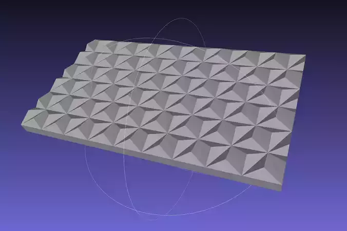 Geometric pattern triangle  3D print model