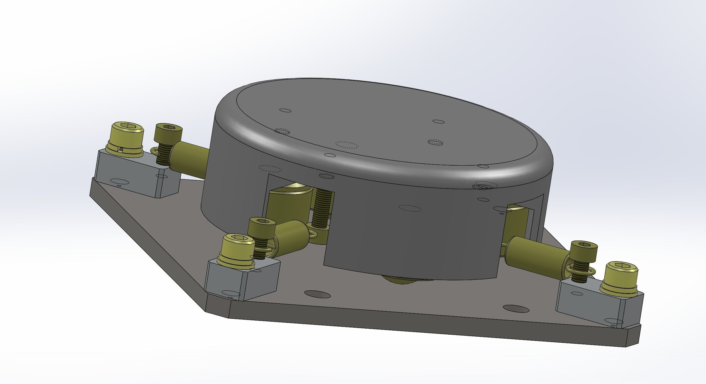 Positioning mechanism of heavy-duty platform 3D model_4