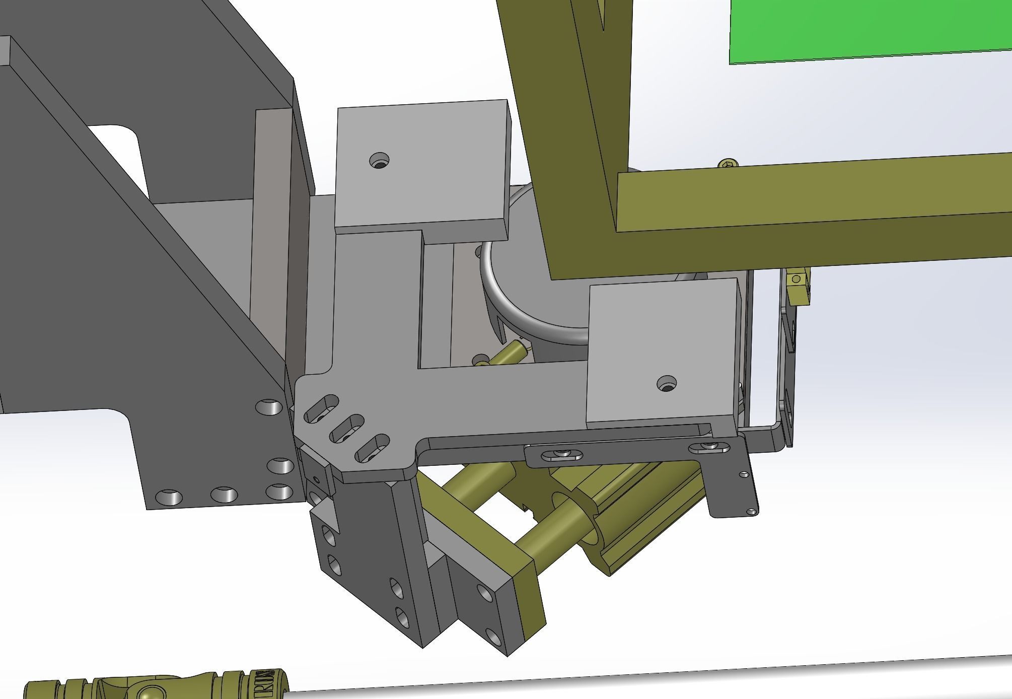 Positioning mechanism of heavy-duty platform 3D model_3
