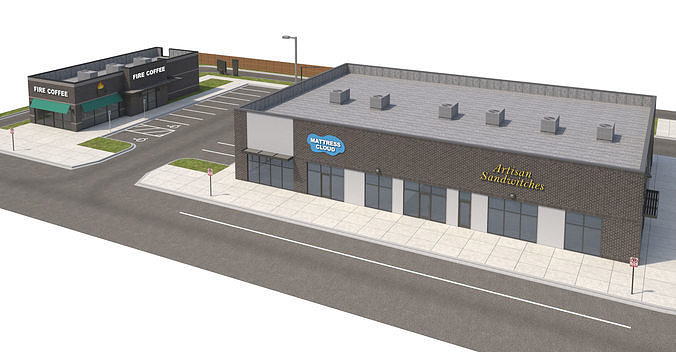 Retail-144 Retail Stores 3D model