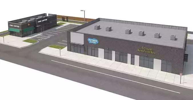 Retail-144 Retail Stores 3D model