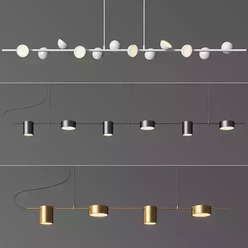 Linear Suspension Chandelier Collection