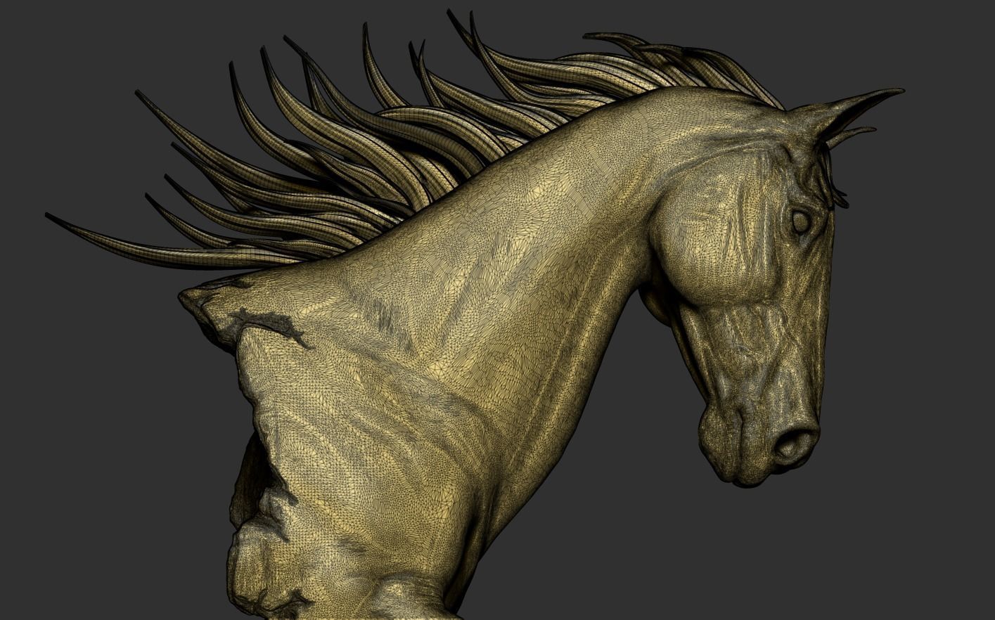 Horse Statue 3D print model_18