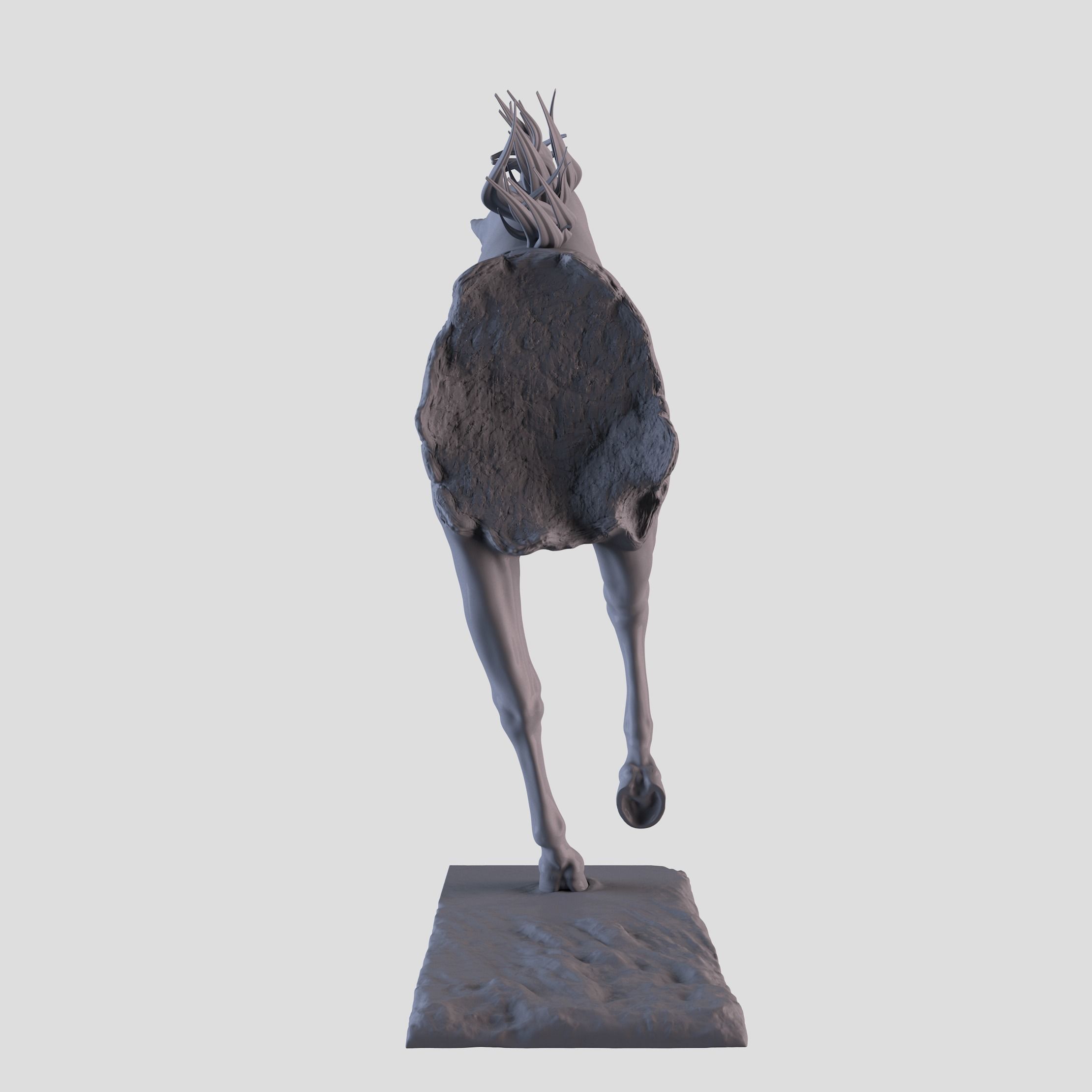 Horse Statue 3D print model_4