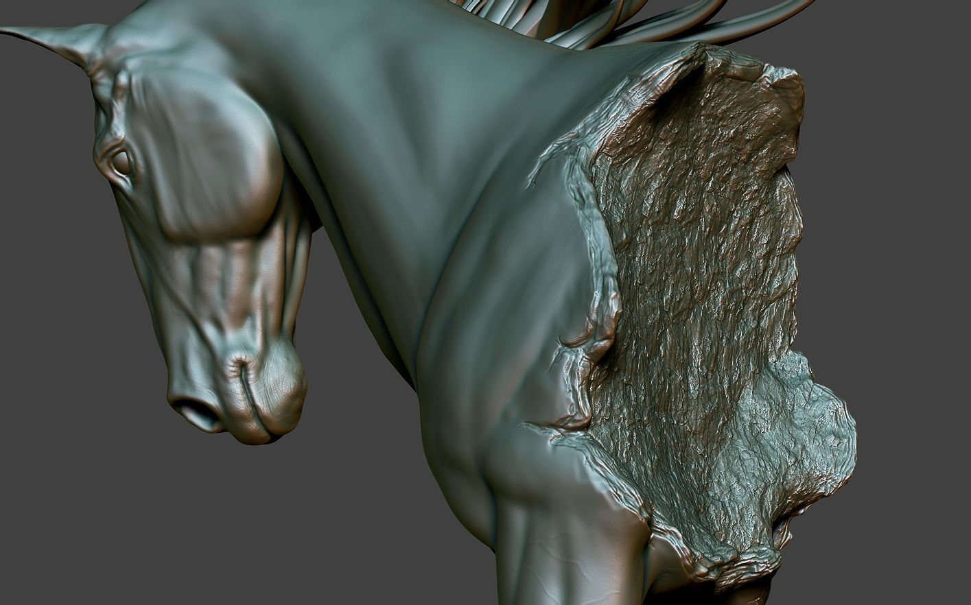 Horse Statue 3D print model_12