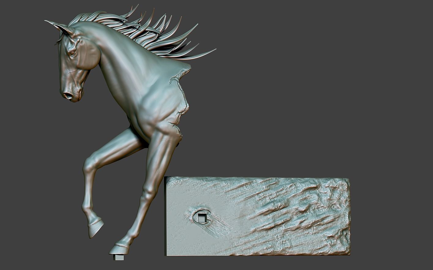 Horse Statue 3D print model_20