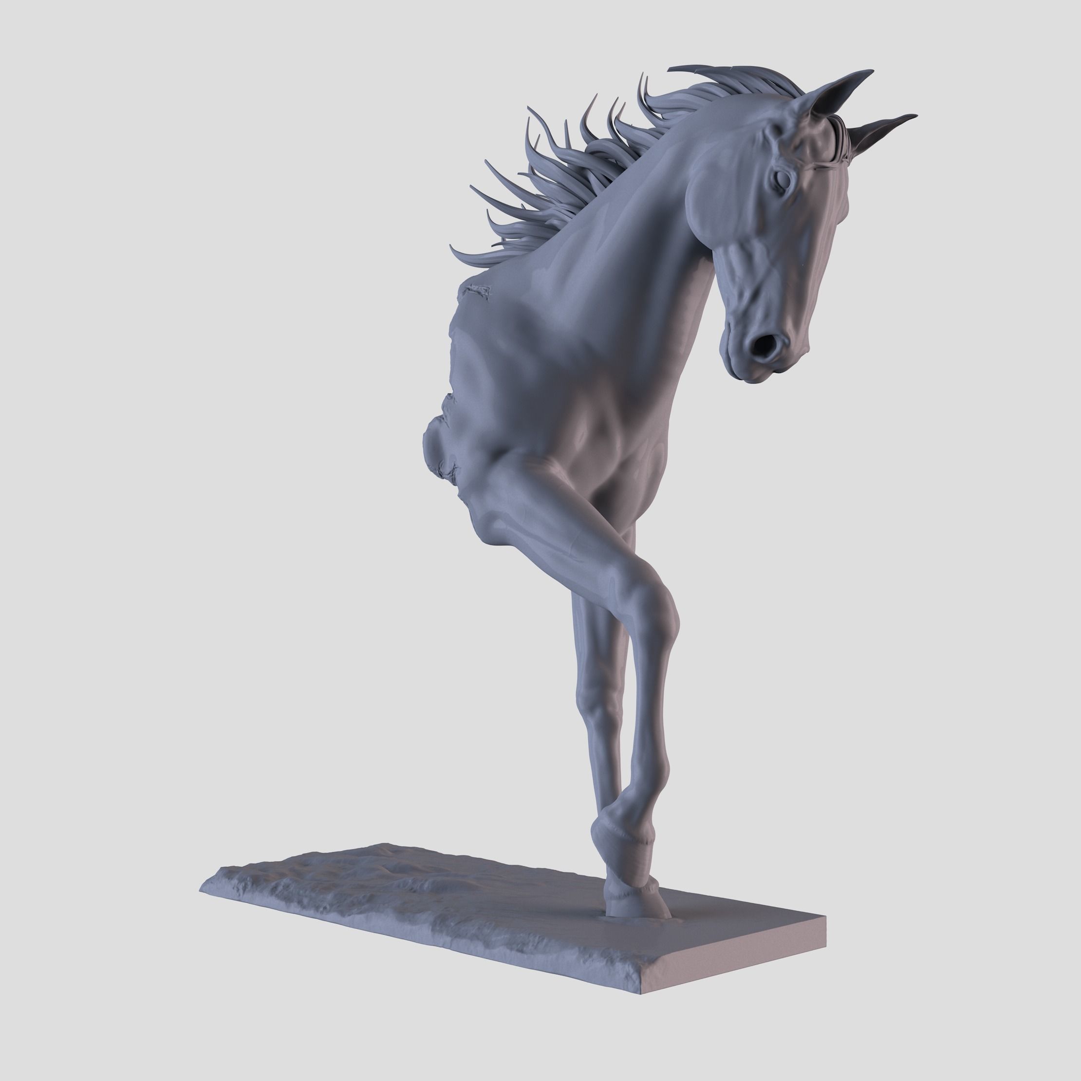 Horse Statue 3D print model_7