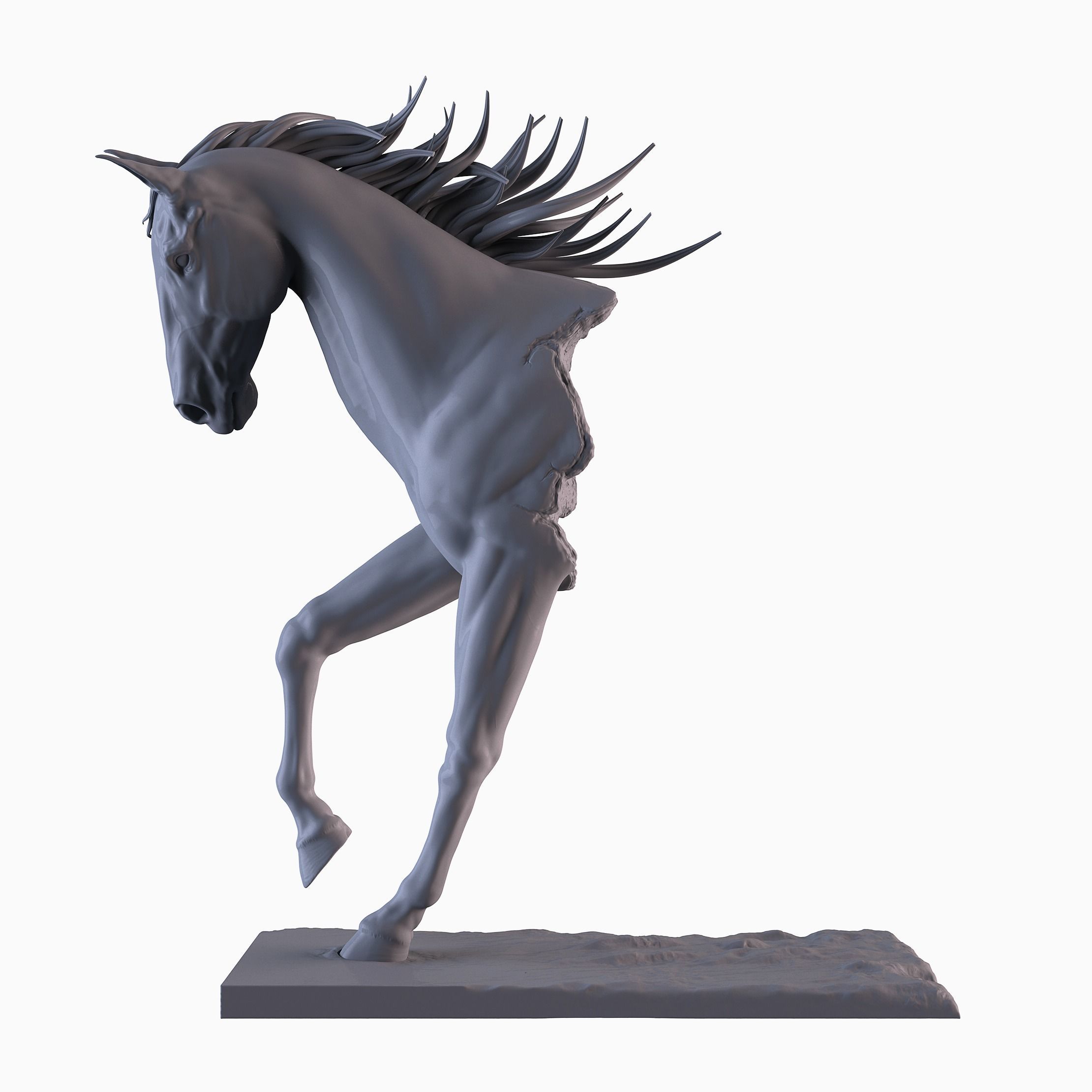 Horse Statue 3D print model_2