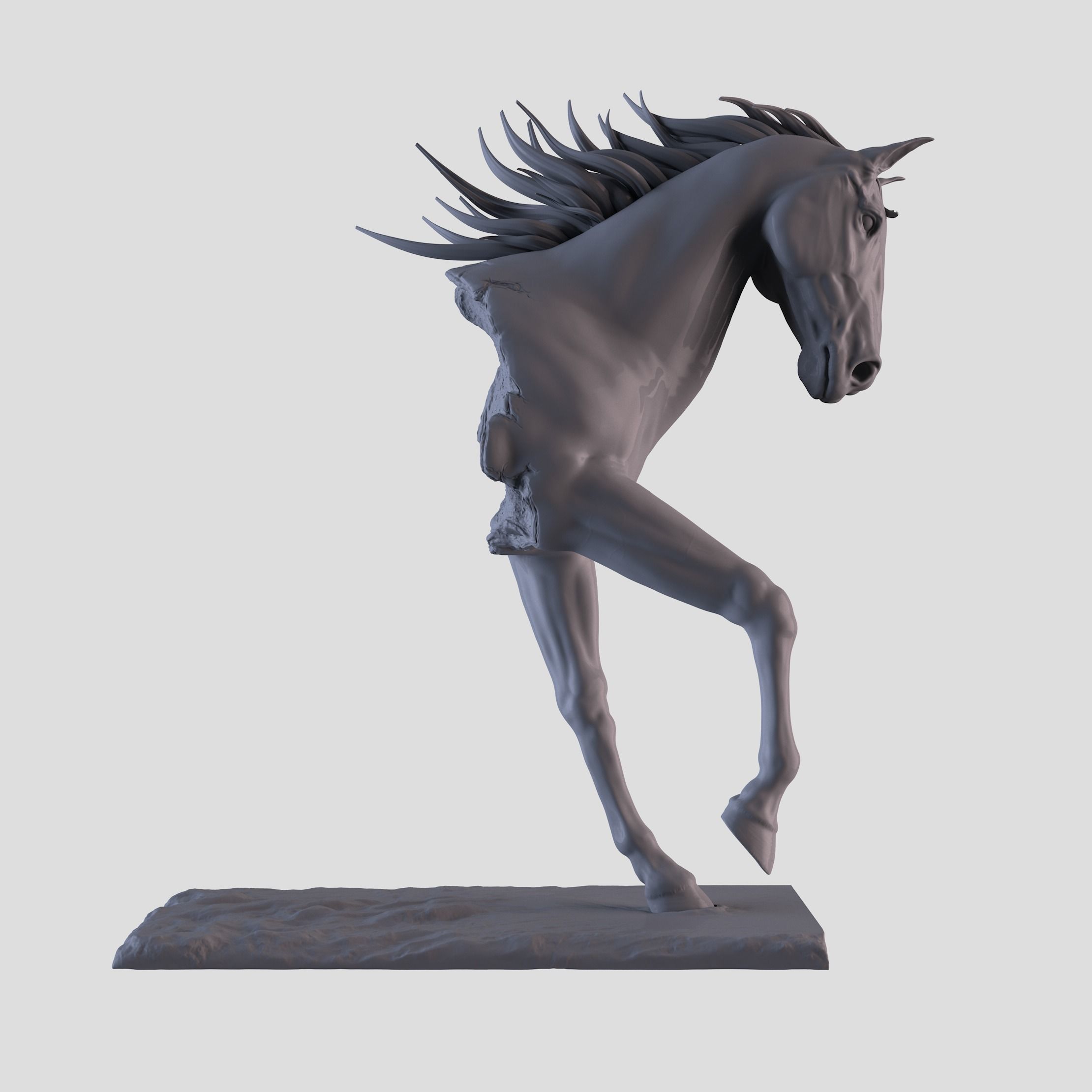 Horse Statue 3D print model_6
