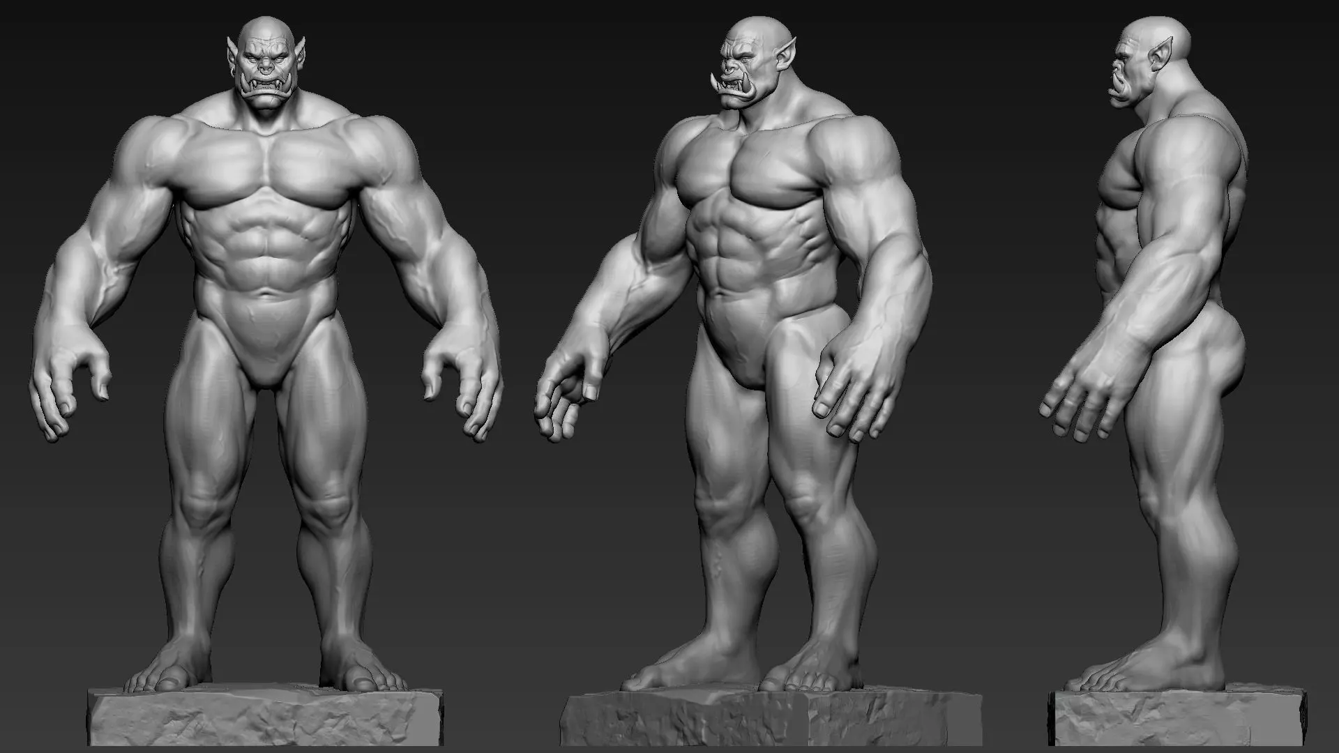 Orc Anatomy 3D print model_0