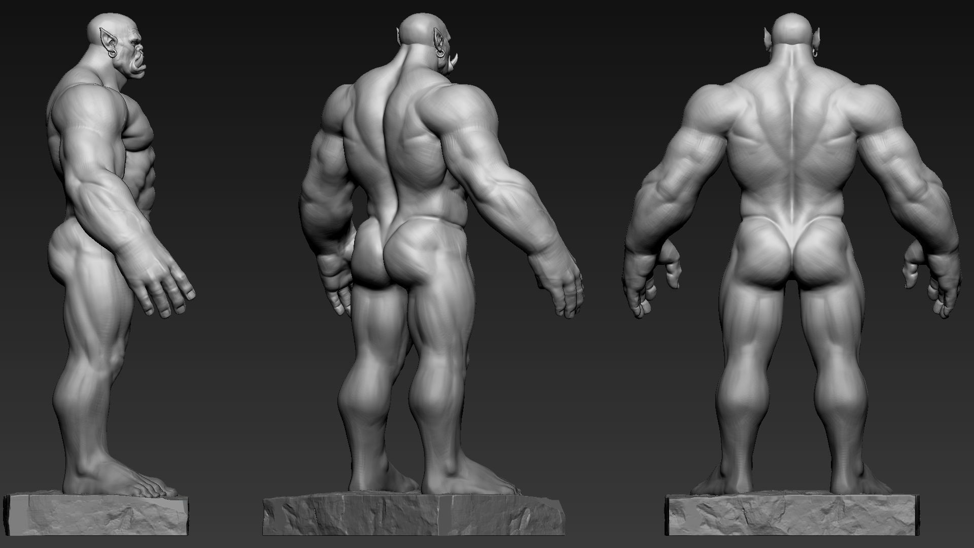 Orc Anatomy 3D print model_1