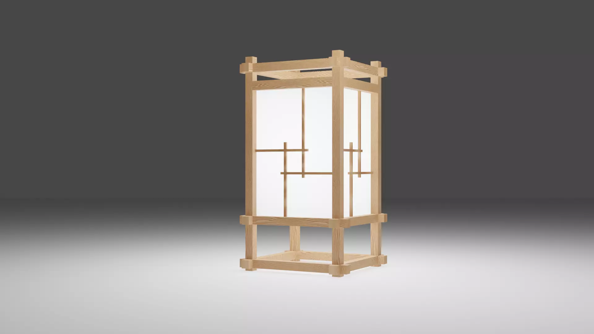Japan Lamp 3D model_0